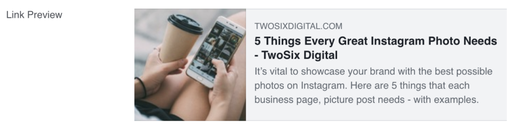 Facebook Links Picture too Small Example - 5 Things Every Great Instagram Photo Needs