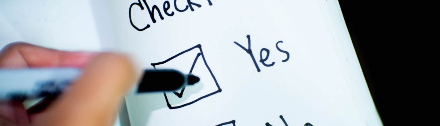 Ensure the Information is Correct - Checklist