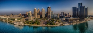 Detroit Daytime Panorama