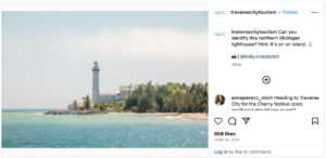 Instagram post from Traverse City, Michigan