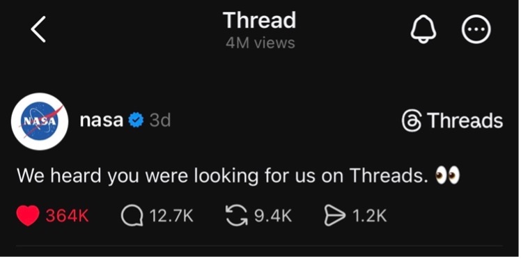 Threads Screenshots - NASA Post